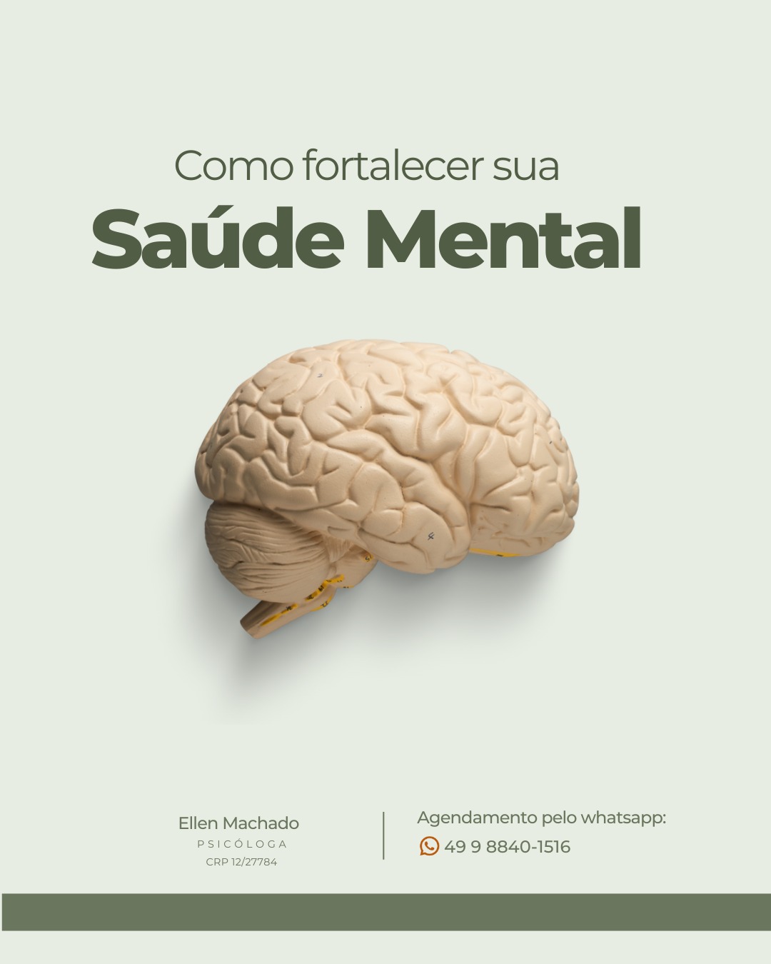 Imagem falando sobre saúde mental